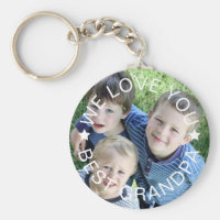 Upload photo - best grandpa keychain