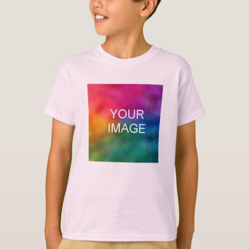 Upload Photo Boys Short Sleeve Front Design Print T_Shirt