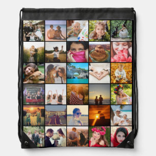 Upload photo drawstring bag