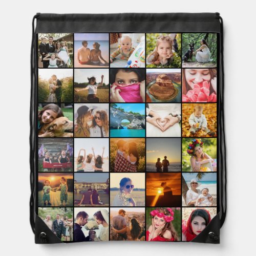 Upload photo drawstring bag