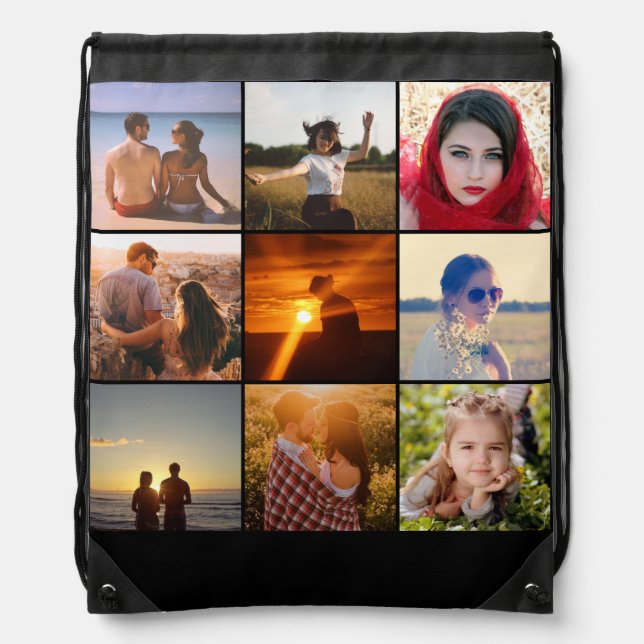 Upload photo drawstring bag (Front)