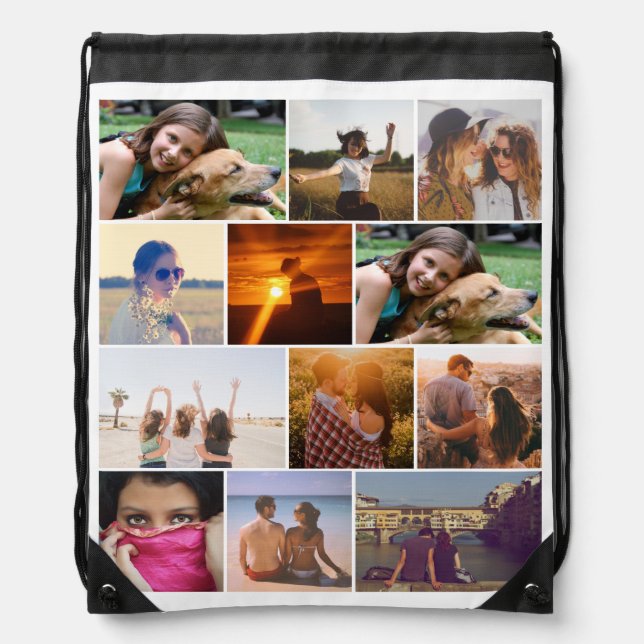 Upload photo drawstring bag (Front)