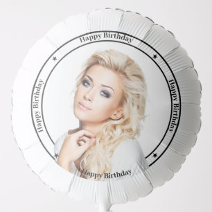 Upload photo Happy Birthday! text Balloon