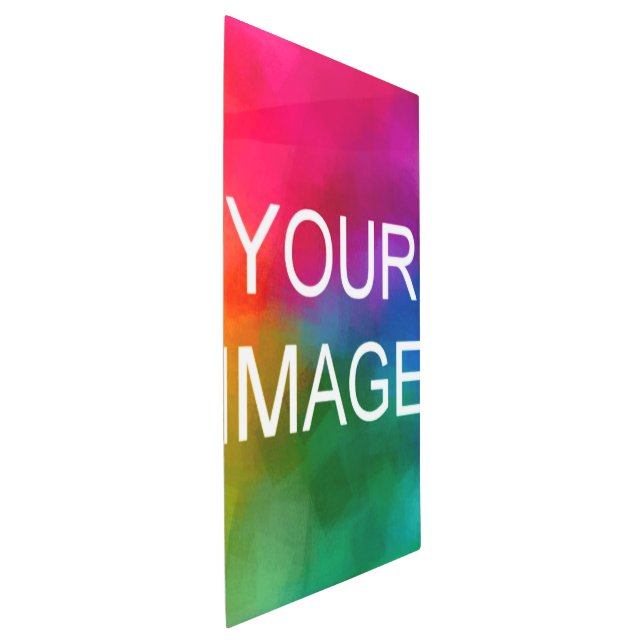 Upload Photo Image Logo Custom Template Large Metal Print (3/4)