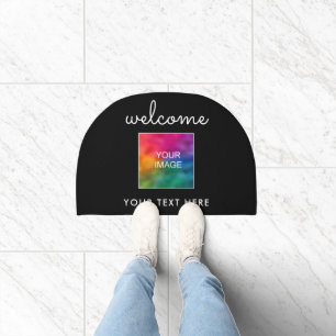 Upload Photo Image Or Logo Here Script Welcome Doormat