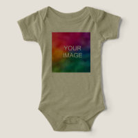 Upload Photo Image to Toddler & Baby Olive Green