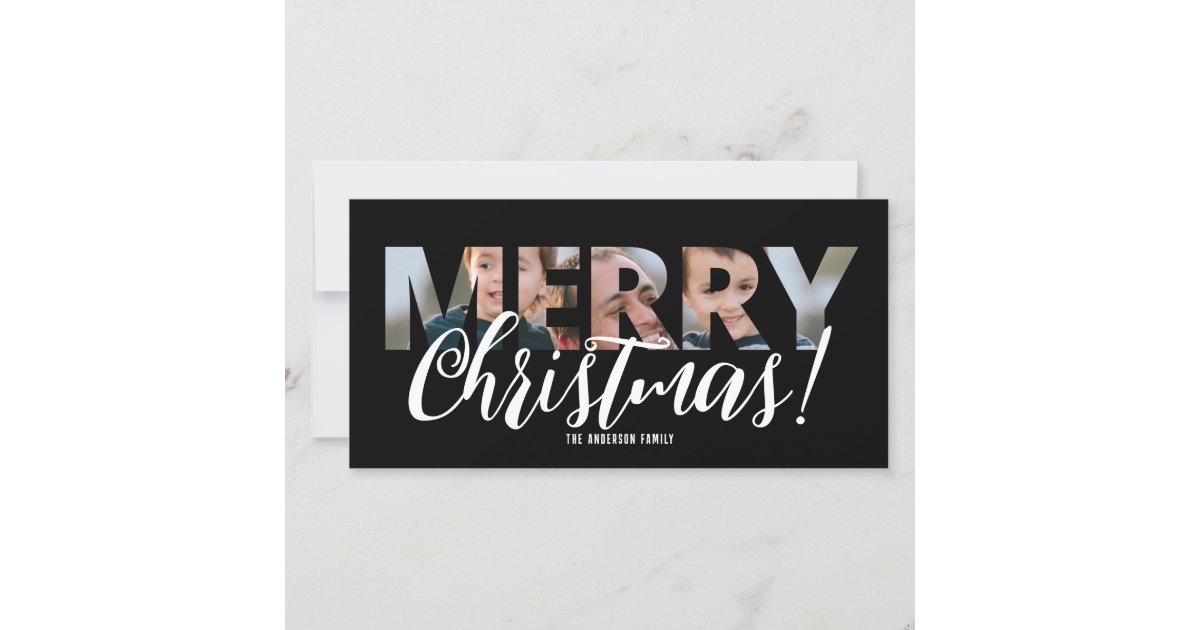 White christmas holiday card
