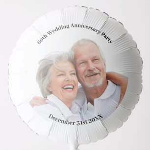 Upload Photo Number Wedding Anniversary Party Balloon