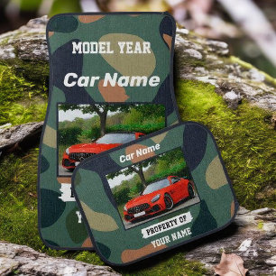 Upload Photo of Your Car Camouflage Custom Floor Mat