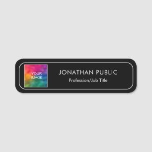 Upload Photo or Company Logo Employee Staff Team Name Tag