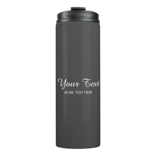 Upload Photo Or Logo Add Text Modern Calligraphy Thermal Tumbler