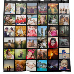 Upload photo shower curtain