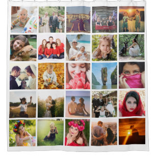 Upload photo shower curtain