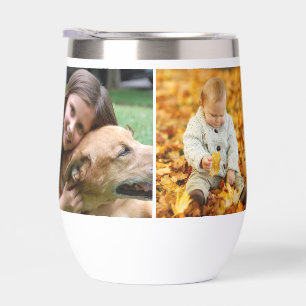 Upload photo thermal wine tumbler