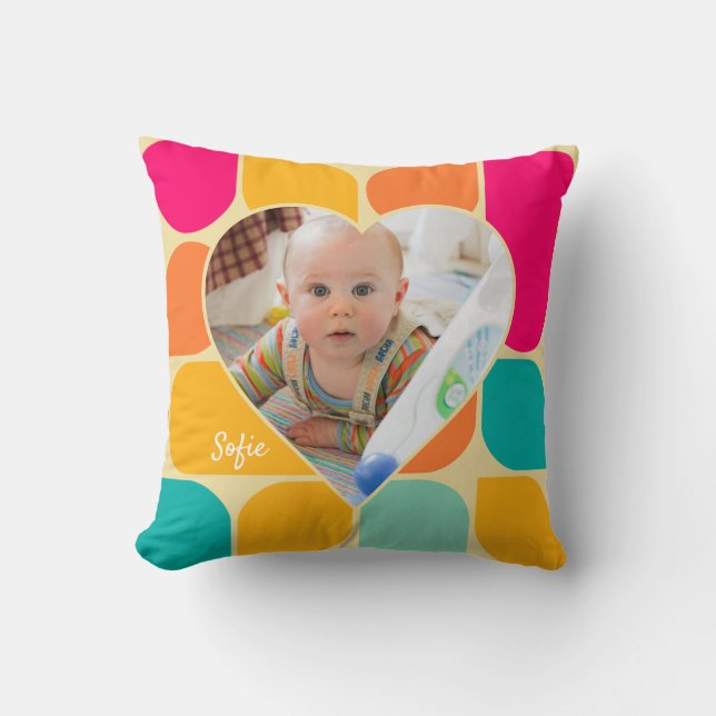 upload photo throw pillow (Front)
