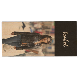 Upload photo wood flash drive