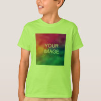 Upload Photo Youth Boys Short Sleeve Front Print