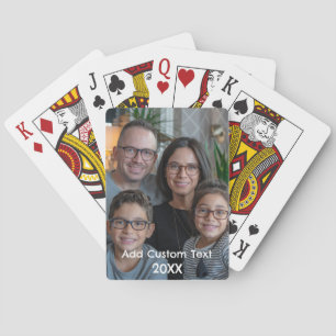 upload picture Custom Photo and Name Personalized Poker Cards