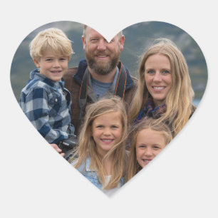 upload picture Custom Photo Happy Valentine's Day Heart Sticker