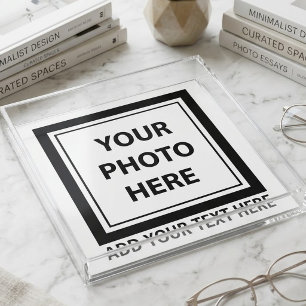 Upload Picture Photo & Add Text – Customize Acrylic Tray