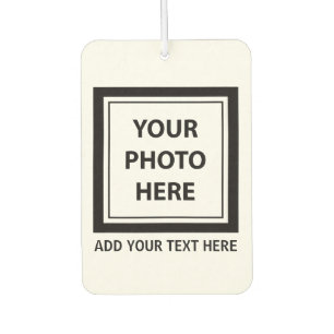 Upload Picture Photo & Add Text – Customize Air Freshener