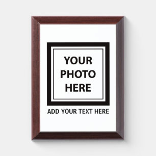 Upload Picture Photo & Add Text – Customize Award Plaque