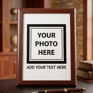 Upload Picture Photo & Add Text – Customize Award Plaque