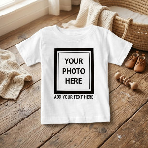 Upload Picture Photo & Add Text – Customize Baby T-Shirt