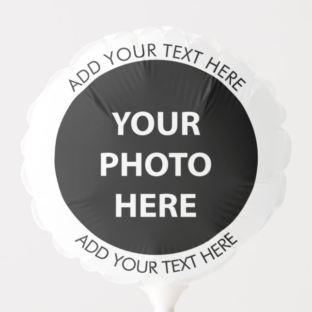 Upload Picture Photo & Add Text – Customize Balloon (Front)