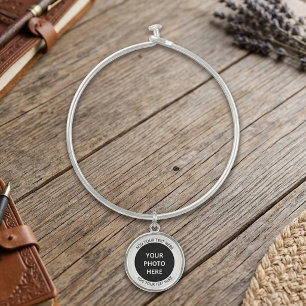 Upload Picture Photo & Add Text – Customize Bangle Bracelet