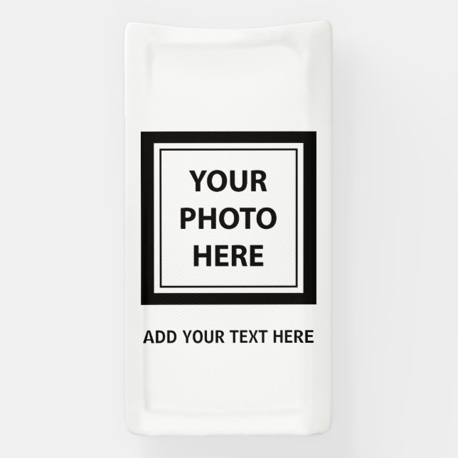 Upload Picture Photo & Add Text – Customize Banner (Vertical)