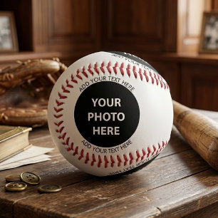 Upload Picture Photo & Add Text – Customize Baseball