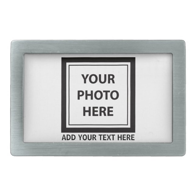 Upload Picture Photo & Add Text – Customize Belt Buckle (Front)