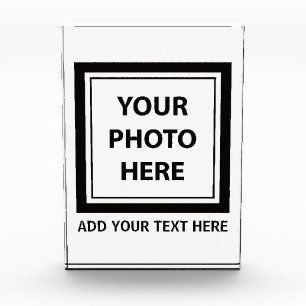 Upload Picture Photo & Add Text – Customize Block