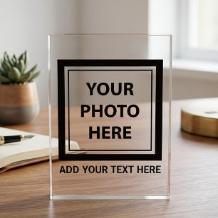 Upload Picture Photo & Add Text – Customize Block