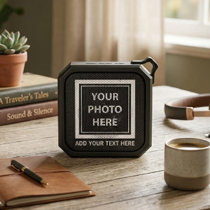 Upload Picture Photo & Add Text – Customize Bluetooth Speaker