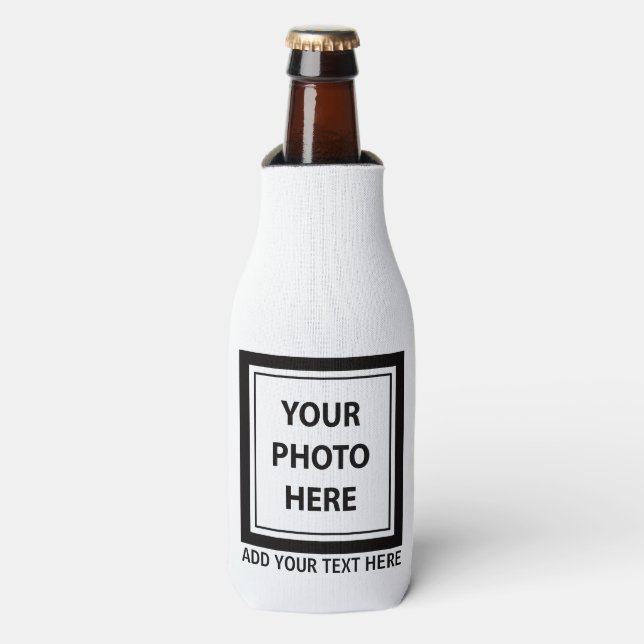 Upload Picture Photo & Add Text – Customize Bottle Cooler (Bottle Front)