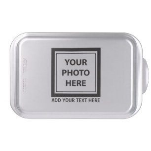 Upload Picture Photo & Add Text – Customize Cake Pan