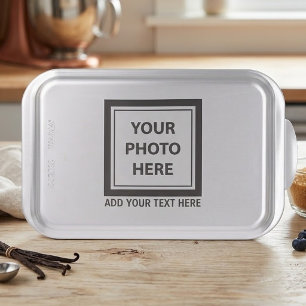 Upload Picture Photo & Add Text – Customize Cake Pan