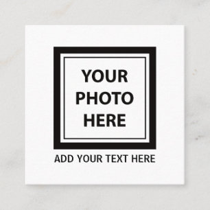 Upload Picture Photo & Add Text – Customize Calling Card