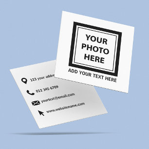Upload Picture Photo & Add Text – Customize Calling Card