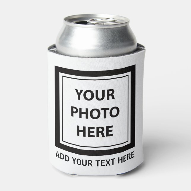 Upload Picture Photo & Add Text – Customize Can Cooler (Can Front)