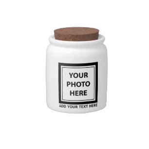 Upload Picture Photo & Add Text – Customize Candy Jar