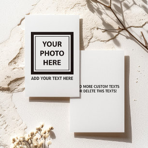 Upload Picture Photo & Add Text – Customize Card