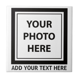 Upload Picture Photo & Add Text – Customize Ceramic Tile