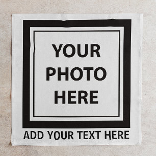 Upload Picture Photo & Add Text – Customize Cloth Napkin