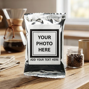 Upload Picture Photo & Add Text – Customize Coffee Drink Mix