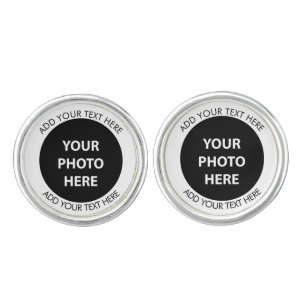 Upload Picture Photo & Add Text – Customize Cufflinks