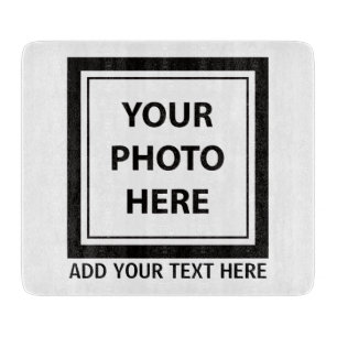 Upload Picture Photo & Add Text – Customize Cutting Board
