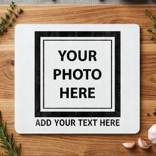 Upload Picture Photo & Add Text – Customize Cutting Board